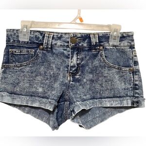 Denim Acid Washed Shorts 🦋